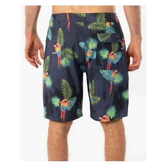 RIP CURL Mirage Subtropic Swim Trunks ~ Swim Shorts Tropical Parrot Print 30 NWT - Picture 4 of 14